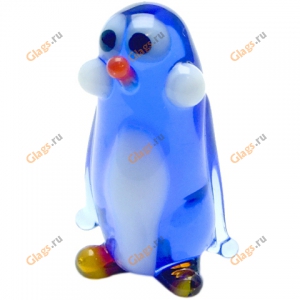 Стеклянная статуэтка Пингвин