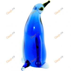 Статуэтка для интерьера из стекла Пингвин
