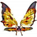 Бабочка из цветного стекла - Вид 3