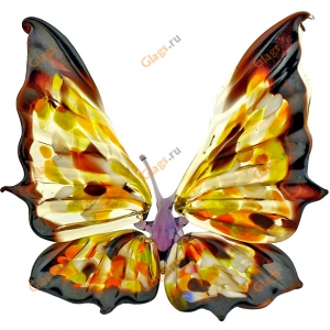 Бабочка из цветного стекла
