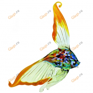 Цветное художественное стекло Рыба подвеска