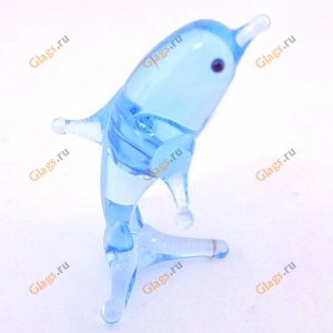 Цветное декоративное стекло Дельфин