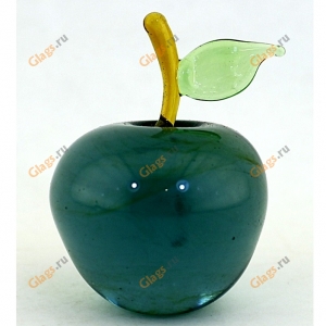 Яблоко зеленое из стекла