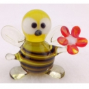 Стеклянная игрушка Пчела с Цветком - Вид 1