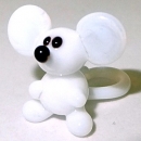 Сувенир белая мышь - Вид 1