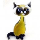 Фигурка из цветного стекла Кошка